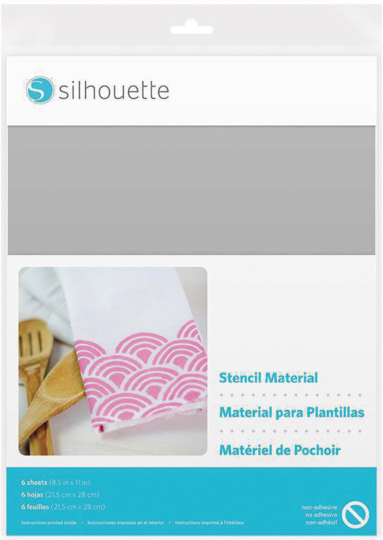 Silhouette Schablonenfolie – Transparent – 21,5 × 28,0 cm – für Silhouette Schneideplotter