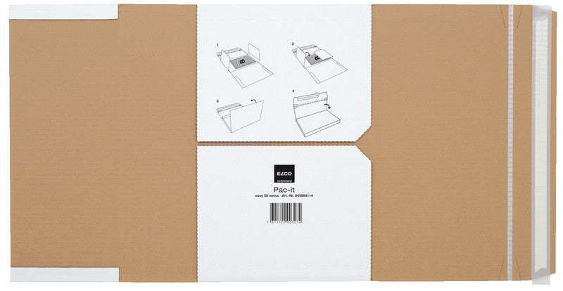 Elco Versandverpackung, weiss, mit Beschriftungsfeldern – 280 × 170 × 71 mm – 2 Stk.