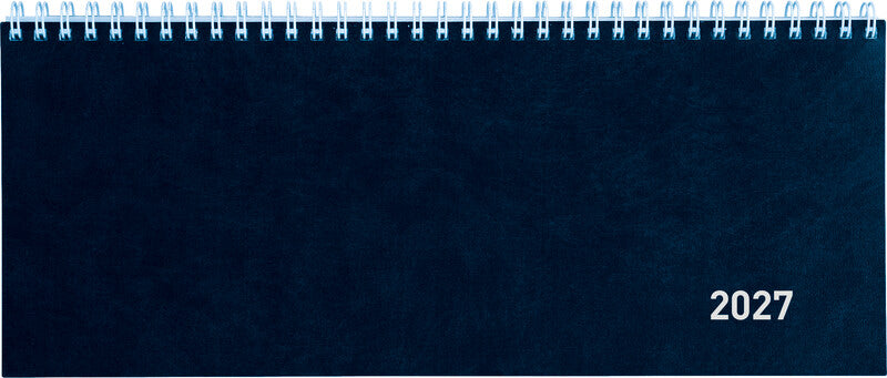 Biella Seplana Wochenplaner – 1 Woche/2 Seiten, Spiralbindung, 29,8 × 11,7 cm, Jan–Dez 2027, FSC