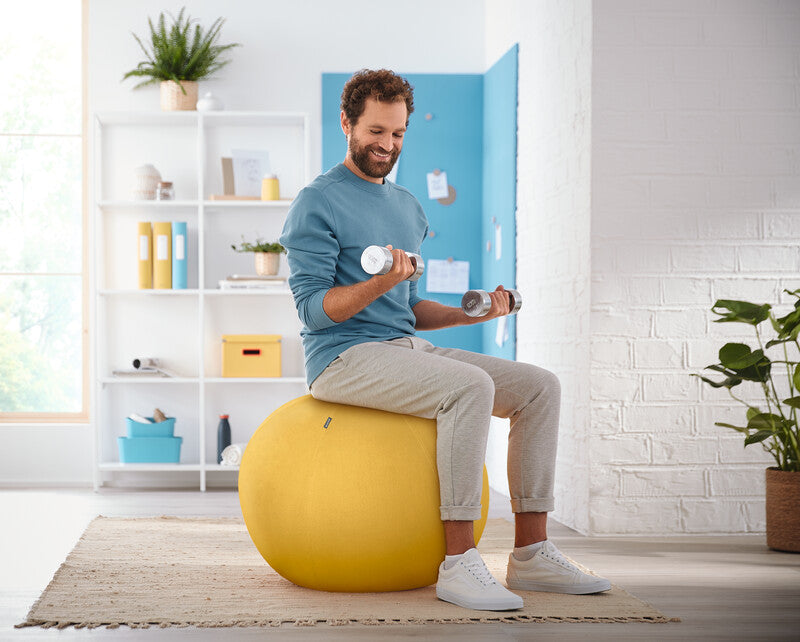 Leitz Sitzball Ergo Cosy Active – Ø 65 cm, warmes Gelb