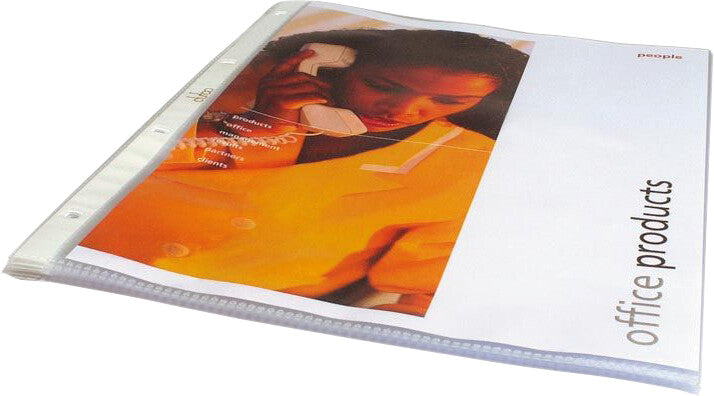 Dufco Sichtmappe A4 – transparent, Kunststoff, glänzend, 80 µm, 100er-Pack