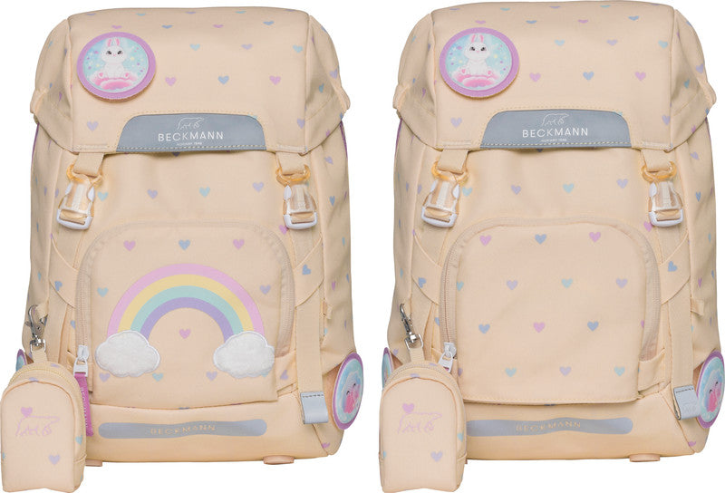 Beckmann Classic Schulrucksack – Yellow Heart – aus rPET