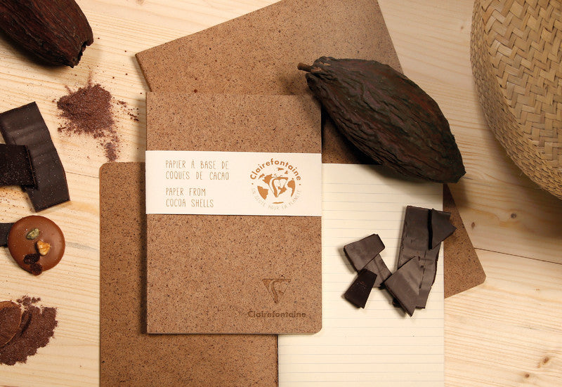 Clairefontaine Notizheft A4, liniert, Fadenheftung, 96 Seiten, 90 g/m² – cacao