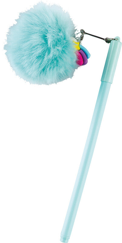 Centrum Rainbow Cloud Kugelschreiber – Blau, Spitze 0,7 mm, Deckel, Kunststoff, Schaftfarbe sortiert