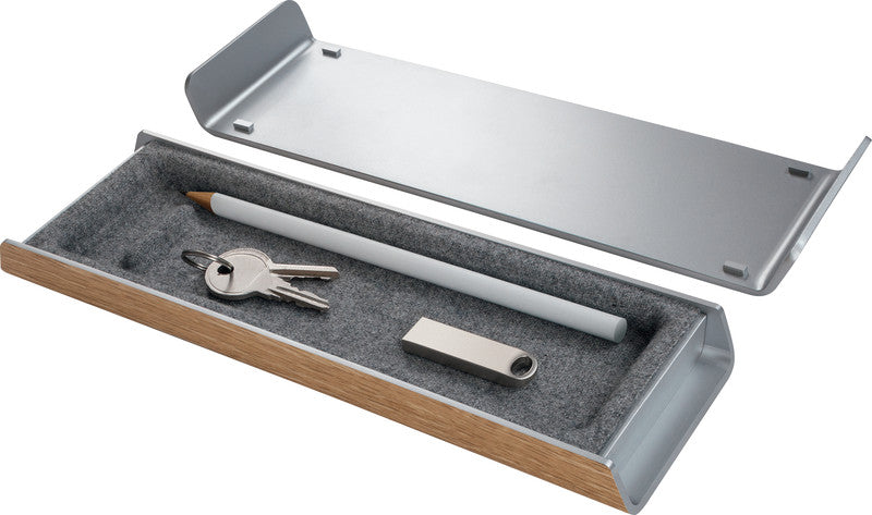 Sigel Smartstyle Stiftschale – mehrfarbig, 240×75×25 mm, rutschfest, Deckel mit Einkerbung, antistatisch