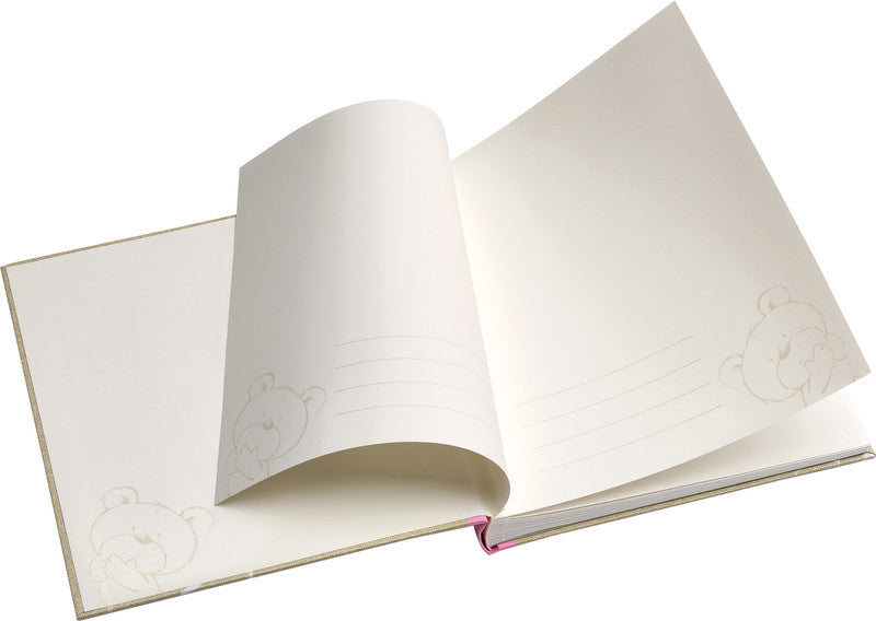 Walther Design Walther Fotoalbum Dreamtime – für 280 × 305 mm, rosa, illustrierter Vorspann, Karton