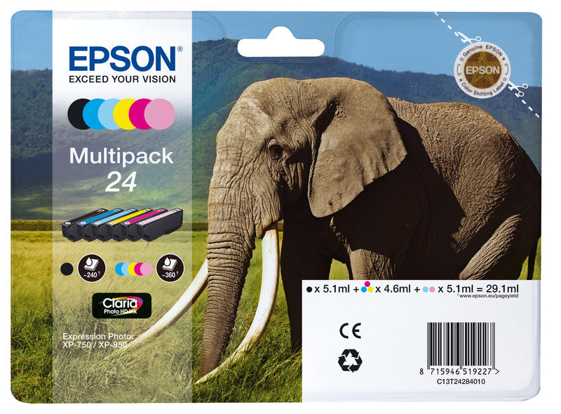 Epson Tintenpatronen-Multipack 24, 6er-Pack – für 24-Serie