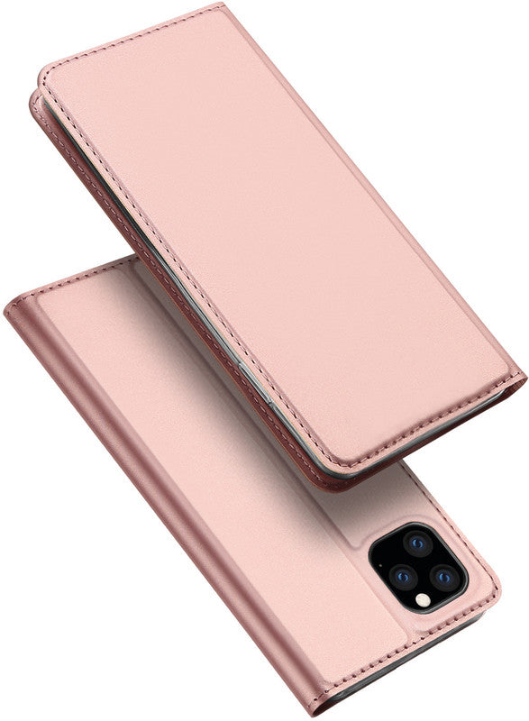 Dux Ducis Booklet-Hülle Skin Pro – für Apple iPhone 11 Pro Max – Roségold – mit Kartenfach, Magnetverschluss