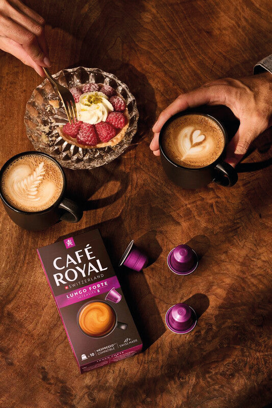 Café Royal Kaffeekapseln Lungo Forte – für Nespresso – Intensität 8 – 100 Kapseln