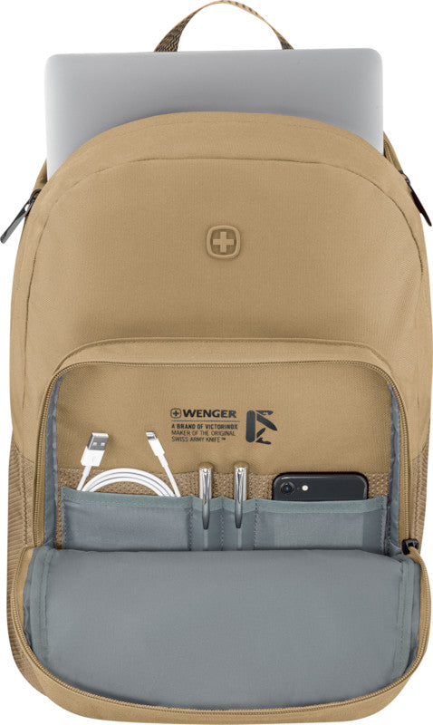 Wenger/SwissGear Wenger Crango – Notebook-Rucksack – für 16"-Notebook, 27 l, rPET, Braun