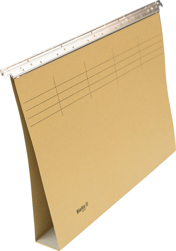 Biella Hängeordner für A4 – Karton, Olivgrün, 320 × 250 mm, mit Vordruck
