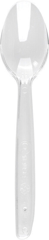Noname Kaffeelöffel Kunststoff – 12 cm, transparent, 50 Stück