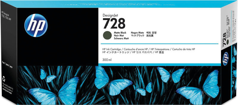 HP Tintenpatrone 728, Schwarz, 300 ml