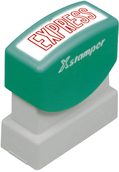 X-stamper Motivstempel – Motiv: Express, selbstfärbend, Kunststoff, 13 × 42 mm, Deutsch, Rot