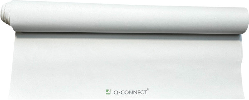 Q-connect Flipchart-Block – 68 × 99 cm, 20 Blatt/Block, blanko, weiss, Papier, perforiert, mit Lochung