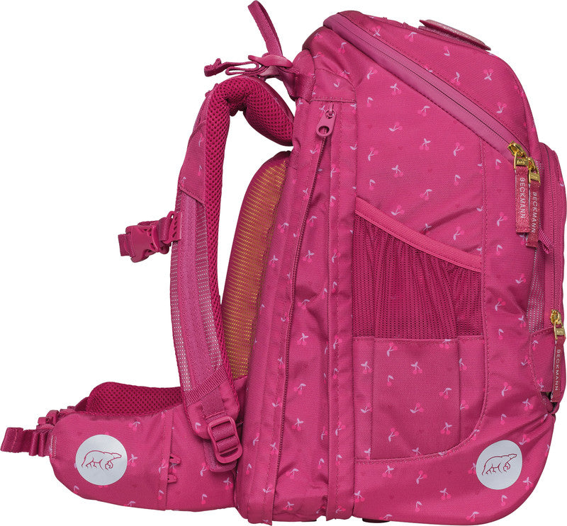 Beckmann Schulrucksack – Active Air Flx – Cherry – Recycelte Materialien