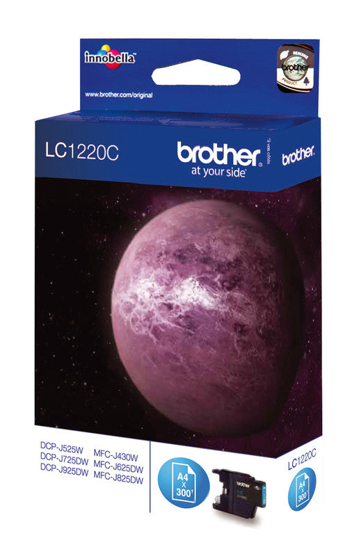 Brother Tintenpatrone, Cyan, 300 Seiten – für Inkjetdrucker/Multifunktionsgeräte
