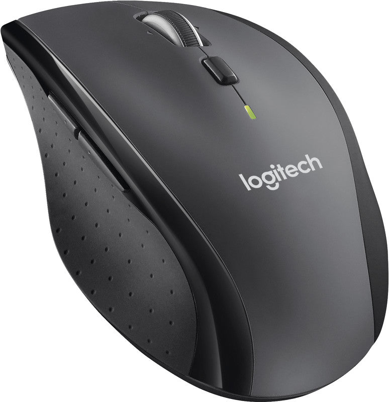 Logitech M705 Maus – kabellos, Bluetooth + 2,4 GHz, Batterieladeanzeige, Anthrazit