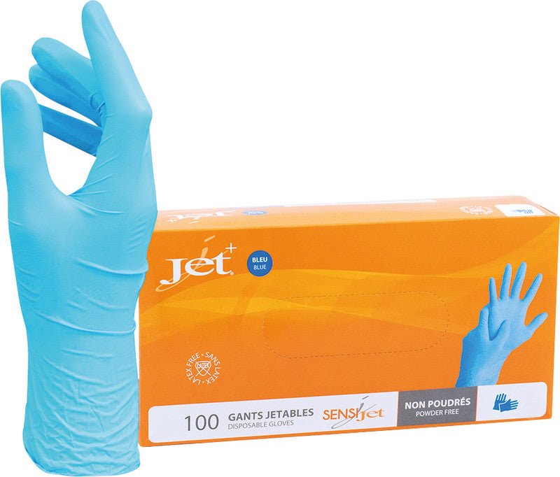 Noname Einmalhandschuhe – Kunststoff, Blau, 100 Stk.