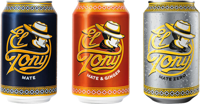 El tony Mate-Drink Zero, Mate, koffeinhaltig – 3,3 dl