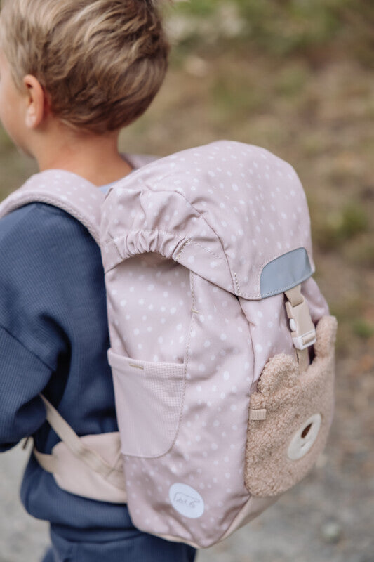 Beckmann Kindergartenrucksack Hiking – Teddy – Recycelte Materialien – 21,0 × 35,0 × 19,0 cm