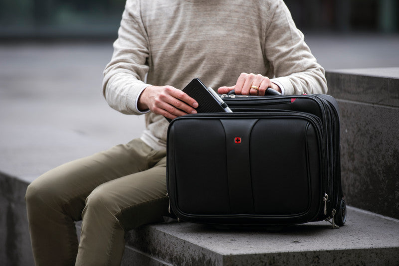Wenger/SwissGear Wenger Notebook-Trolley Patriot – 25 l, für Notebooks bis 17", Weichschale, schwarz, 43 × 41 × 31 cm