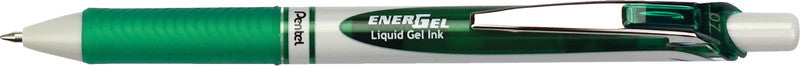 Pentel EnerGel Eco Gelschreiber – grün, 0,7 mm, schnelltrocknend, Druck, nachfüllbar