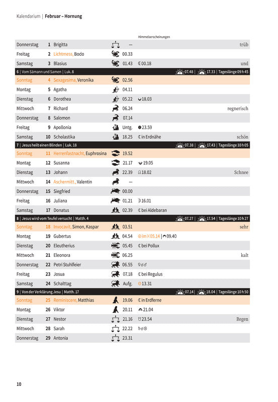 Stämpfli Lesekalender Der Hinkende Bot 2026 – 17,2 × 27,5 cm – d