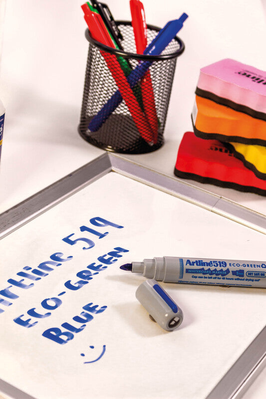 Artline Whiteboard-Marker Eco-Green EK519 – Rundspitze 2-5 mm – Schwarz – Trocken abwischbar