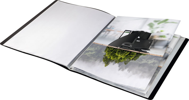 Leitz Recycle Sichtbuch A4, 40 Hüllen, Polypropylen (PP), matt, schwarz