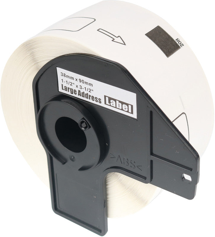 Keine marke eos Adress-Etiketten, 38 mm × 90 mm, weiss, Papier, permanent, 400 Etiketten
