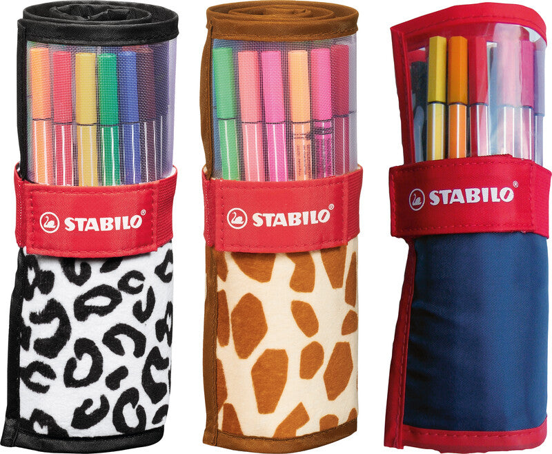 STABILO Filzstift, Giraffe – Rundspitze, 1 mm, wasserbasiert, 25 Farben