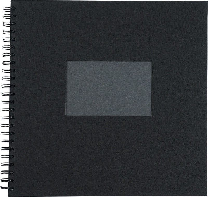 Eibert Fotoalbum – für 100 × 150 mm, schwarz, mit Spirale, Textil, 320 × 320 mm