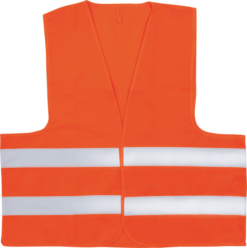 Easyabsorb Sicherheitsweste – Kunststoff, Orange, mit Klettverschluss