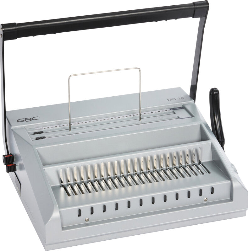 GBC MultiBind MB20 Bindegerät – Plastik- und Drahtbindung, für 21-Loch und 34-Loch, A3, bis 20 Blatt