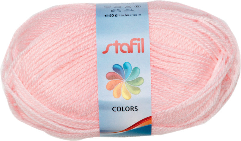 Stafil Schulwolle, Acryl, Rosa, für Stricknadeln Ø 3–3,5 mm und Häkelnadeln Ø 2,5–3 mm