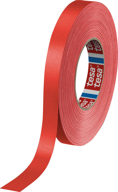 tesa Gewebeband 4651 Premium – 19 mm × 50 m, rot, stark