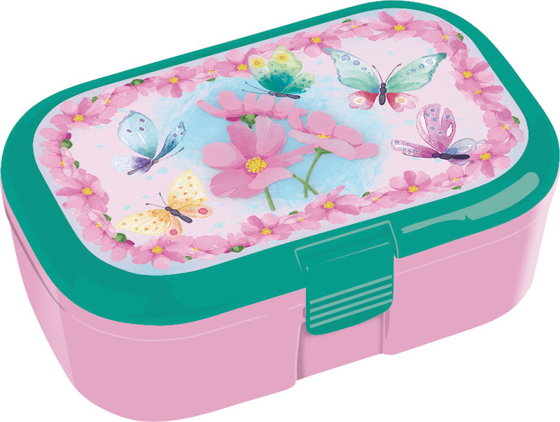 Tapirella Lunchbox – 1,2 l – mit herausnehmbarem Einsatz, rechteckig – PP – mehrfarbig – 16,5 × 6,5 × 10,5 cm