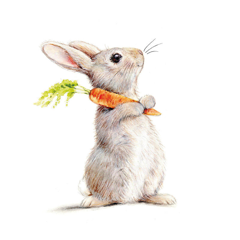 Ppd Servietten Rabbit & Carrot – 33 × 33 cm – 3-lagig, Tissue – 20 Stk., FSC
