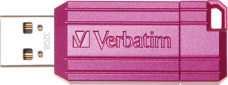 Verbatim Pin Stripe USB-Stick – 32 GB, USB 2.0, pink