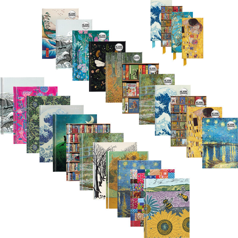 Flame tree Notizbuch, A5, blanko, gebunden, Hardcover, 128 Seiten, 80 g/m² – mehrfarbig