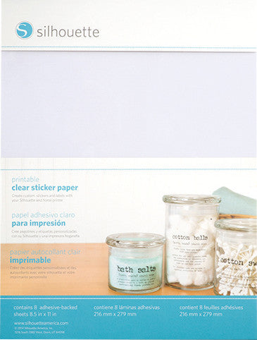 Silhouette Transferfolie, selbstklebend – für Silhouette Schneideplotter – 215 × 280 mm – transparent