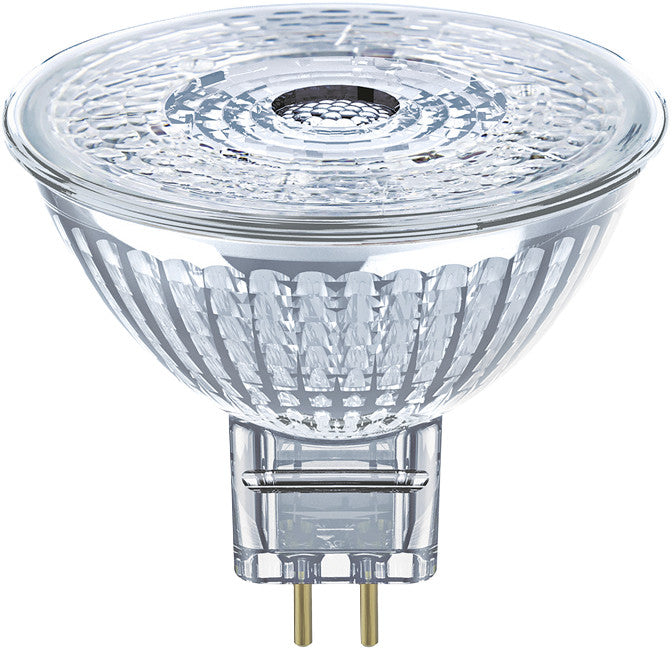 Osram LED-Reflektor MR16 GU5.3 – 3,4 W dimmbar, 345 lm, 2700 K warmweiss, transparentes Glas, für 12 V Niedervolt