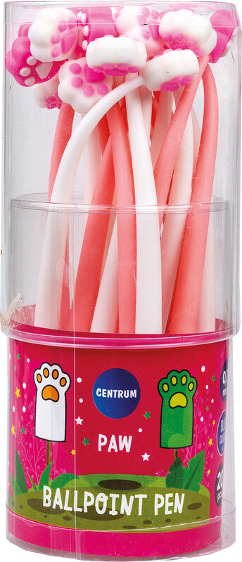 Centrum Wackelfigur Paw Kugelschreiber – Blau, Spitze 0,7 mm, Deckel, Kunststoff, Mehrfarbig