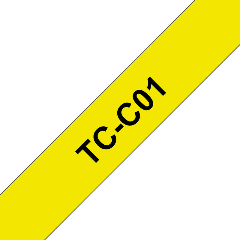 Brother Schriftband – 12 mm × 7,7 m, fluo gelb, schwarz