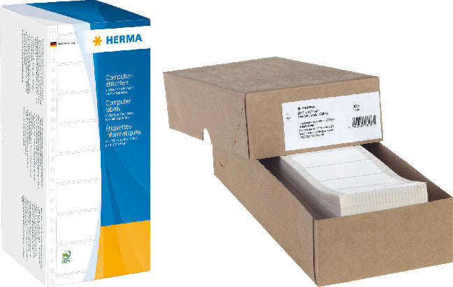 HERMA Druckeretiketten, 147 mm × 74 mm, weiss, Papier, permanent, 4000 Etiketten