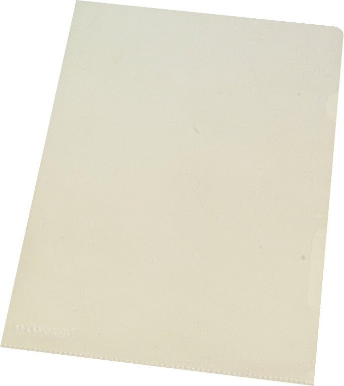 Q-CONNECT Sichtmappe A4 – Transparent, Kunststoff, Glänzend, 150 µm, 100er-Pack