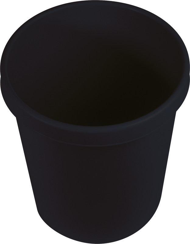 Helit Papierkorb the green german – 18 l – Kunststoff, schwarz – Ø 310 × H 320 mm