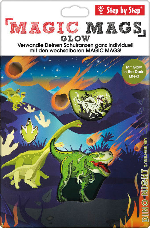 Step by Step Magic Mags Zubehörset – 3-teilig – Dino Night Tyro – für Cloud, Space, 2in1 Plus und andere