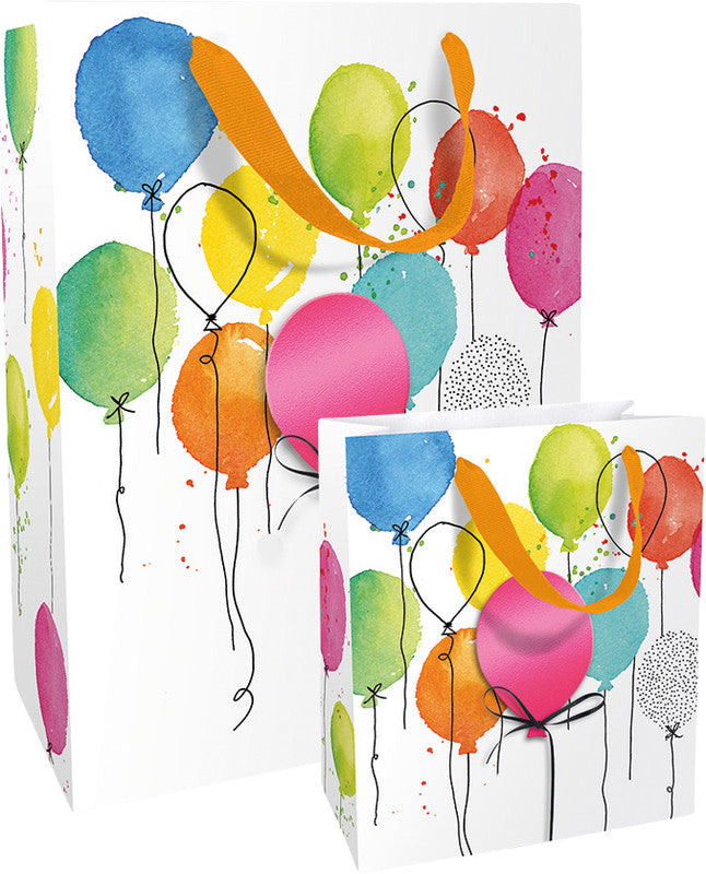 Braun + Company Tragetasche – Balloon Party – matt laminiert, Papier – 250 × 330 × 110 mm